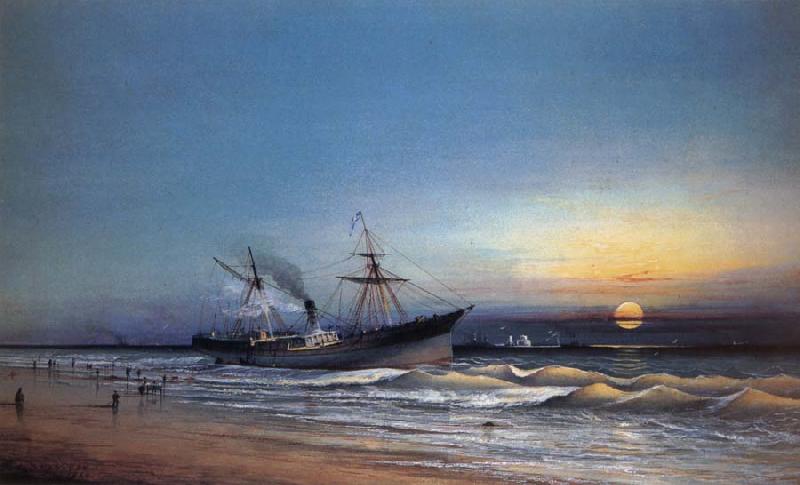 unknow artist tHE Blockade Runner Ashore